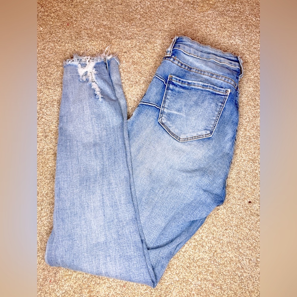 Women’s SONG Curvy High Rise Ripped Skinny Jeans - Picture 4 of 6